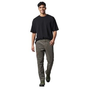 MAC Jeans Rich Cargo Velvet Pants 40/32 Grey Slim Fit Gorpcore Utility Zip Ankle
